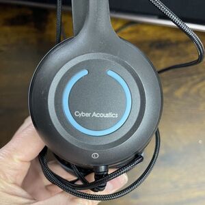 Cyber Acoustics 3.5mm Stereo Headset with Headphones and Noise Cancelling Mic